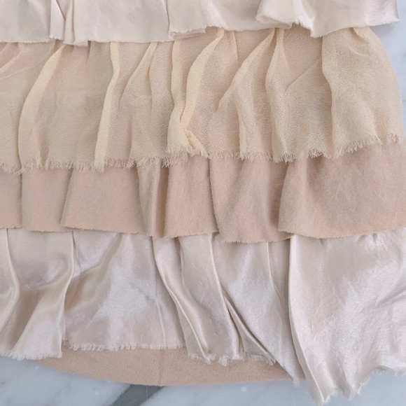 Crewcuts Champagne Ruffled Tiered Dress Size 4-5 - Picture 5 of 10